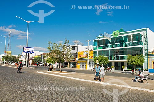 Facade of Bormoratt Mall -  Coronel Joao Santa Cruz Street  - Monteiro city - Paraiba state (PB) - Brazil