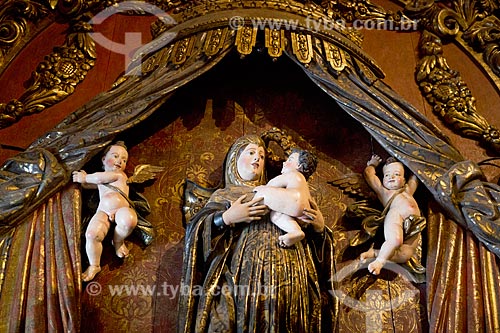  Detail of religious image inside of Our Lady of Monte Serrat Church (1671) - Sao Bento Monastery  - Rio de Janeiro city - Rio de Janeiro state (RJ) - Brazil