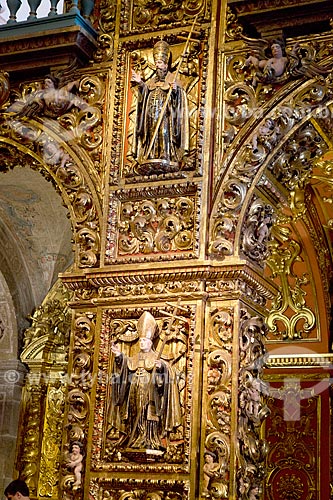  Detail of religious images inside of Our Lady of Monte Serrat Church (1671) - Sao Bento Monastery  - Rio de Janeiro city - Rio de Janeiro state (RJ) - Brazil