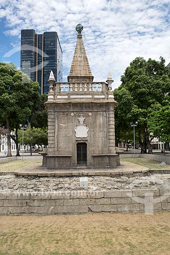  Detail of Mestre Valentim Fountain (1789) - also known as Pyramid Fountain  - Rio de Janeiro city - Rio de Janeiro state (RJ) - Brazil