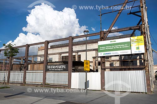  Construction site of building of the Spectacles Factory Project - Municipal Theater of Rio de Janeiro  - Rio de Janeiro city - Rio de Janeiro state (RJ) - Brazil