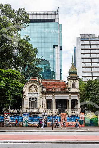  Facade of the Franco de Mello Palace (1905) - Paulista Avenue  - Sao Paulo city - Sao Paulo state (SP) - Brazil