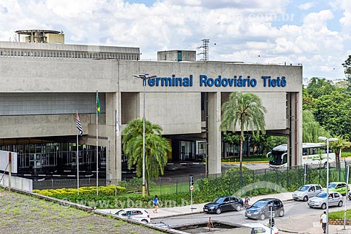  Entrance of the Governador Carvalho Pinto Bus Terminal - also known as Tiete Bus Terminal  - Sao Paulo city - Sao Paulo state (SP) - Brazil