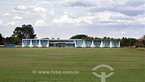  General view of the Alvorada Palace - official residence of the President of Brazil  - Brasilia city - Distrito Federal (Federal District) (DF) - Brazil