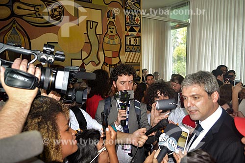  Interview with Senator Lindberg Farias after the approval of President Dilma Rousseff impeachment in the Federal Senate  - Brasilia city - Distrito Federal (Federal District) (DF) - Brazil