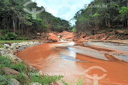  Doce River 1 year after dam rupture of the Samarco company mining rejects in Mariana city (MG)  - Mariana city - Minas Gerais state (MG) - Brazil