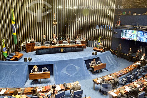  Minister Ricardo Lewandowski presiding over the judgment session of the President Dilma Rousseff impeachment in the Federal Senate  - Brasilia city - Distrito Federal (Federal District) (DF) - Brazil