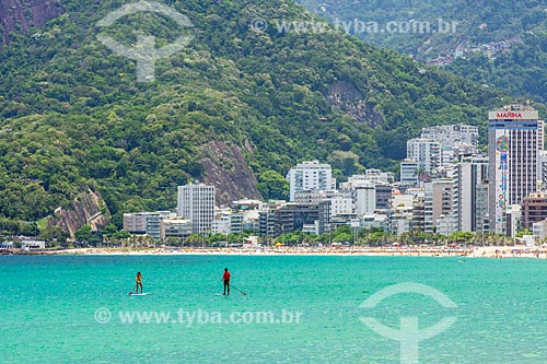  Practitioner of Stand up paddle - Ipanema Beach  - Rio de Janeiro city - Rio de Janeiro state (RJ) - Brazil