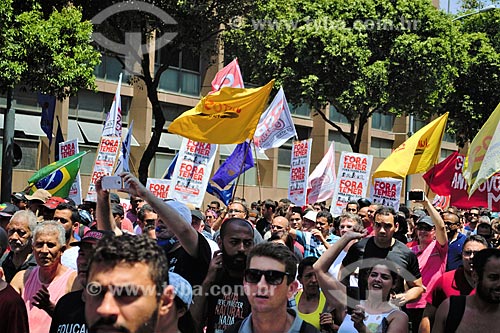  Public employees manifestation - March 1 Street  - Rio de Janeiro city - Rio de Janeiro state (RJ) - Brazil
