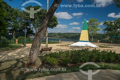  Obelisk - Three Borders Landmark  - Foz do Iguacu city - Parana state (PR) - Brazil