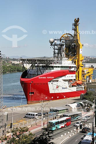  Sapura Topazio Ship (pipe layer) - Port of Vitoria  - Vitoria city - Espirito Santo state (ES) - Brazil