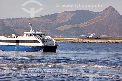  Ferry Zeus I - used in the crossing between Rio de Janeiro and Niteroi - near of the Santos Dumont Airport runway  - Rio de Janeiro city - Rio de Janeiro state (RJ) - Brazil