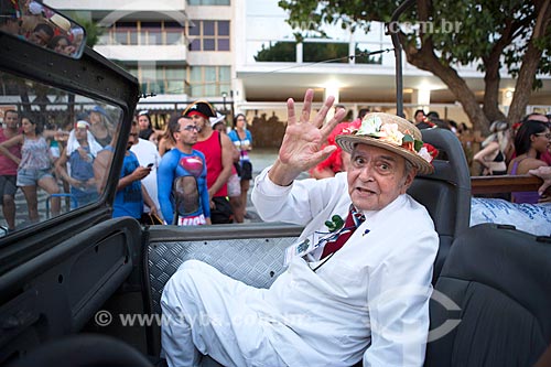  Detail of Jose Ruy Dutra - founder and president of Banda de Ipanema carnival street troup  - Rio de Janeiro city - Rio de Janeiro state (RJ) - Brazil