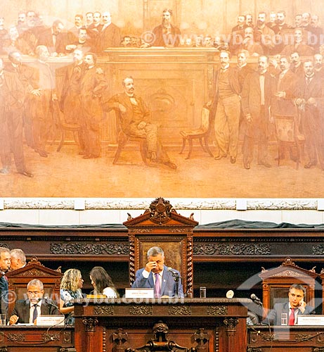  Deputy Jorge Picciani presiding the opening of the legislative year - Legislative Assembly of the State of Rio de Janeiro (ALERJ)  - Rio de Janeiro city - Rio de Janeiro state (RJ) - Brazil