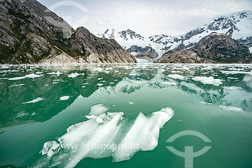  Broken pieces of glacier Patagonia near to Perry Fjord  - Tierra del Fuego Province - Chile