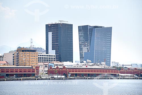  View of the Rio de Janeiro Port with the headquarters building of the L Oréal Brasil and Vista Guanabara building  - Rio de Janeiro city - Rio de Janeiro state (RJ) - Brazil