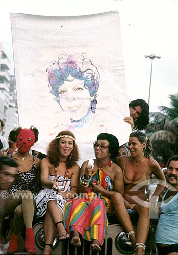  Beth Carvalho and Elizeth Cardoso singers during the carnival - 80s  - Rio de Janeiro city - Rio de Janeiro state (RJ) - Brazil