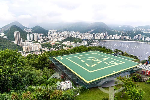  Heliport - Urca Mountain with the Botafogo Bay in the background  - Rio de Janeiro city - Rio de Janeiro state (RJ) - Brazil