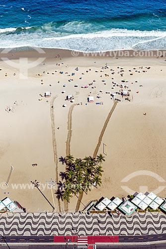  Top view of the Copacabana Beach waterfront  - Rio de Janeiro city - Rio de Janeiro state (RJ) - Brazil