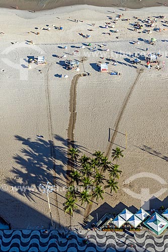  Top view of the Copacabana Beach waterfront  - Rio de Janeiro city - Rio de Janeiro state (RJ) - Brazil