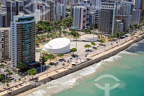  Aerial photo of the Luiz Mendonca Theater (2008) - Dona Lindu Park (2008)  - Recife city - Pernambuco state (PE) - Brazil