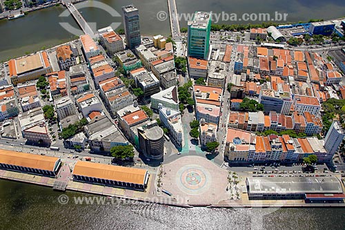  Aerial photo of the Rio Branco Square - also know as Ground Zero  - Recife city - Pernambuco state (PE) - Brazil