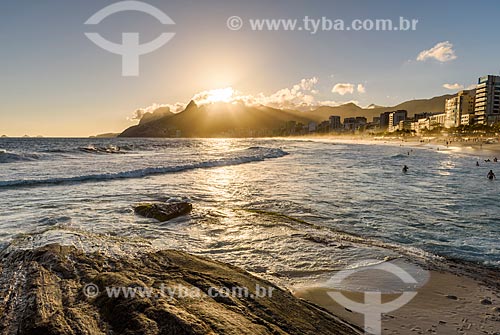  View of the sunset from Arpoador Stone  - Rio de Janeiro city - Rio de Janeiro state (RJ) - Brazil