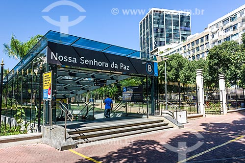  Access to Nossa Senhora da Paz Station of Rio Subway - Nossa Senhora da Paz Square  - Rio de Janeiro city - Rio de Janeiro state (RJ) - Brazil