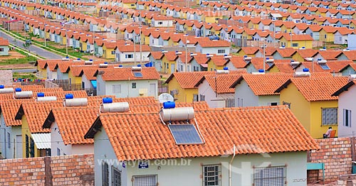  Houses of the Minha Casa Minha Vida program with solar photovoltaic module  - Santarem city - Para state (PA) - Brazil