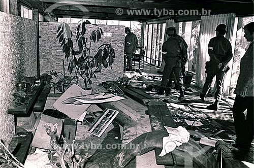  Detail of destruction inside of Pablo Neruda house after Military Regime of Augusto Pinochet  - Santiago city - Santiago Province - Chile