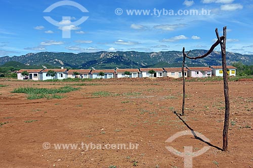  Soccer field - Aparecida city with the Sao Jose do Bom Jesus Mountain Range in the background  - Aparecida city - Paraiba state (PB) - Brazil