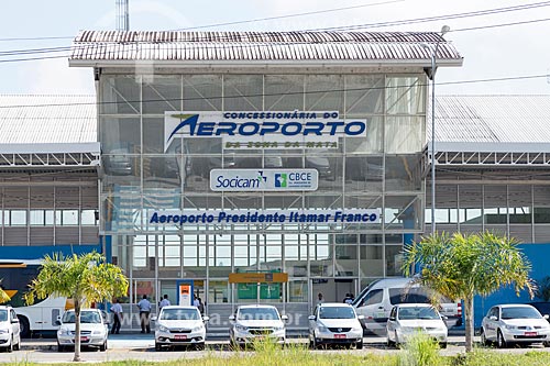  Entrance view of the parking of Presidente Itamar Augusto Cautieiro Franco Regional Airport  - Goiana city - Minas Gerais state (MG) - Brazil