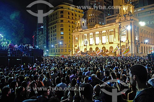  Manifestation after JBS denunciation against President Michel Temer opposite to Pedro Ernesto Palace (1923) - headquarters of Municipal Chamber of Rio de Janeiro city  - Rio de Janeiro city - Rio de Janeiro state (RJ) - Brazil