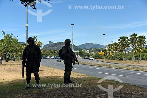  Marines making the policing in Flamengo Landfill  - Rio de Janeiro city - Rio de Janeiro state (RJ) - Brazil