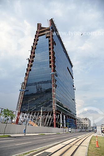  View of construction site of the commercial building - Porto Maravilha  - Rio de Janeiro city - Rio de Janeiro state (RJ) - Brazil