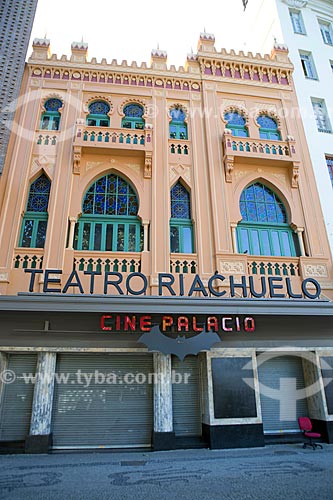  Facade of the Riachuelo Rio Theater (1890) - old Cine Palacio  - Rio de Janeiro city - Rio de Janeiro state (RJ) - Brazil