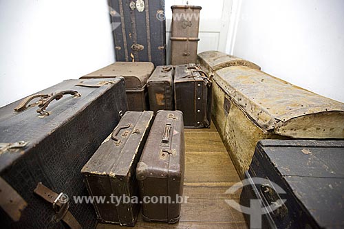  National Museum of Immigration and Colonization (1870) - living room with antique luggages and trunks  - Joinville city - Santa Catarina state (SC) - Brazil