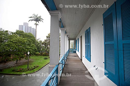  View of the porch - National Museum of Immigration and Colonization (1870)  - Joinville city - Santa Catarina state (SC) - Brazil