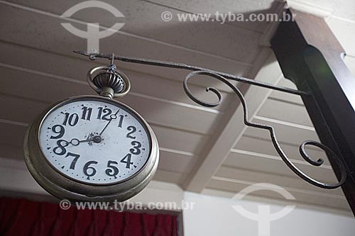  Detail of clock on exhibit - National Museum of Immigration and Colonization (1870)  - Joinville city - Santa Catarina state (SC) - Brazil