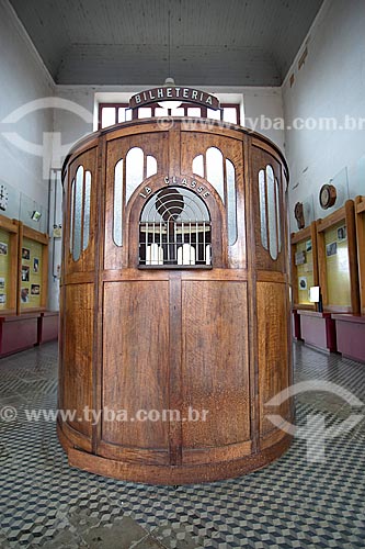  Box office inside of the Station Museum of Memory - old Joinville Train Station  - Joinville city - Santa Catarina state (SC) - Brazil