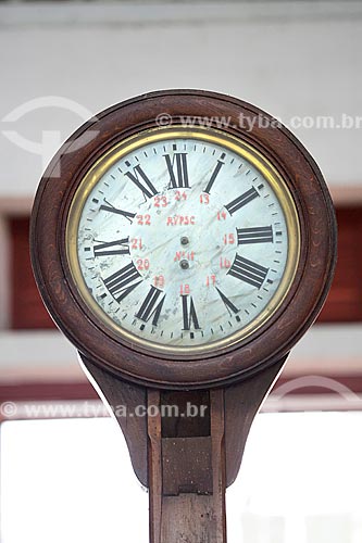  Old clock on exhibit - Station Museum of Memory - old Joinville Train Station  - Joinville city - Santa Catarina state (SC) - Brazil