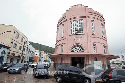  Facade of the Cine Teatro Mussi  - Laguna city - Santa Catarina state (SC) - Brazil