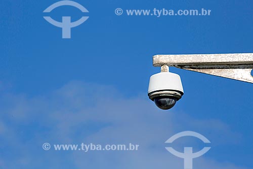  Detail of security camera - Farol Hill (Lighthouse Hill)  - Torres city - Rio Grande do Sul state (RS) - Brazil
