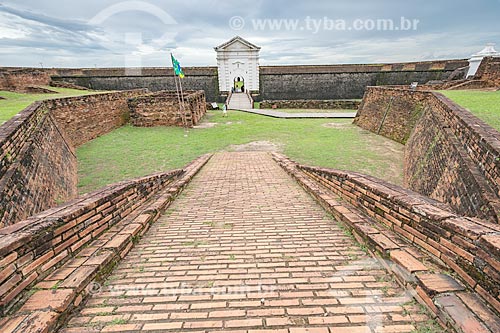  View of entrance of the Saint Joseph of Macapa Fortress (1754)  - Macapa city - Amapa state (AP) - Brazil