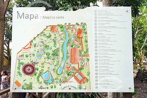  View of map of the Museum Research Center Sacaca Museum  - Macapa city - Amapa state (AP) - Brazil