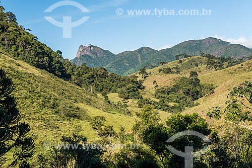  View of the pedra selada peak from Visconde de Maua district  - Resende city - Rio de Janeiro state (RJ) - Brazil