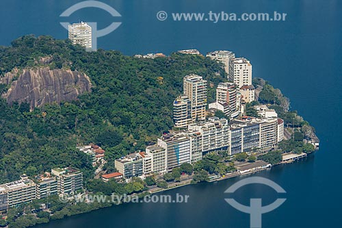  View of the Sacopa Hill from the Christ the Redeemer mirante  - Rio de Janeiro city - Rio de Janeiro state (RJ) - Brazil