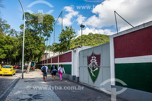  Entrance of the Manoel Schwartz Stadium - better known as Laranjeiras Stadium - home of Fluminense Football Club  - Rio de Janeiro city - Rio de Janeiro state (RJ) - Brazil