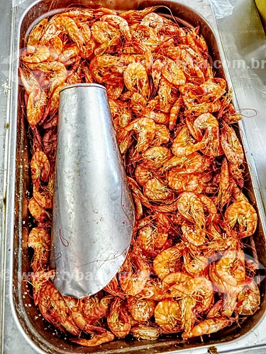  Detail of dried shrimp to sale - Luiz Gonzaga Northeast Traditions Centre  - Rio de Janeiro city - Rio de Janeiro state (RJ) - Brazil