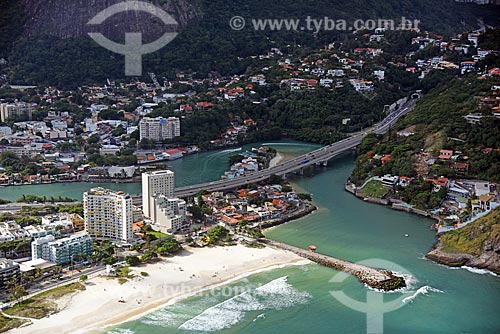  Aerial photo of the Joatinga Bridge  - Rio de Janeiro city - Rio de Janeiro state (RJ) - Brazil